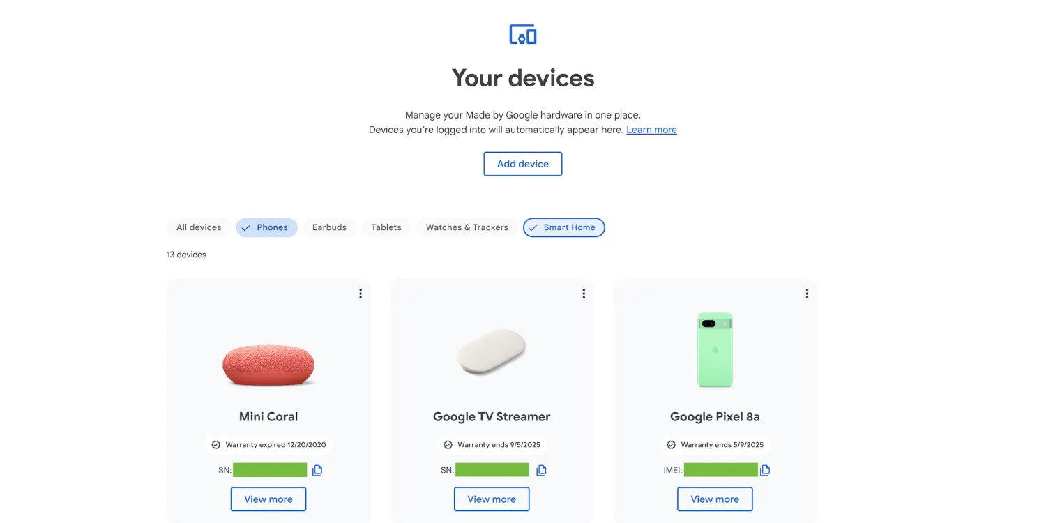 Google Store Revamps Devices Page: Streamlined Navigation and Product Focus