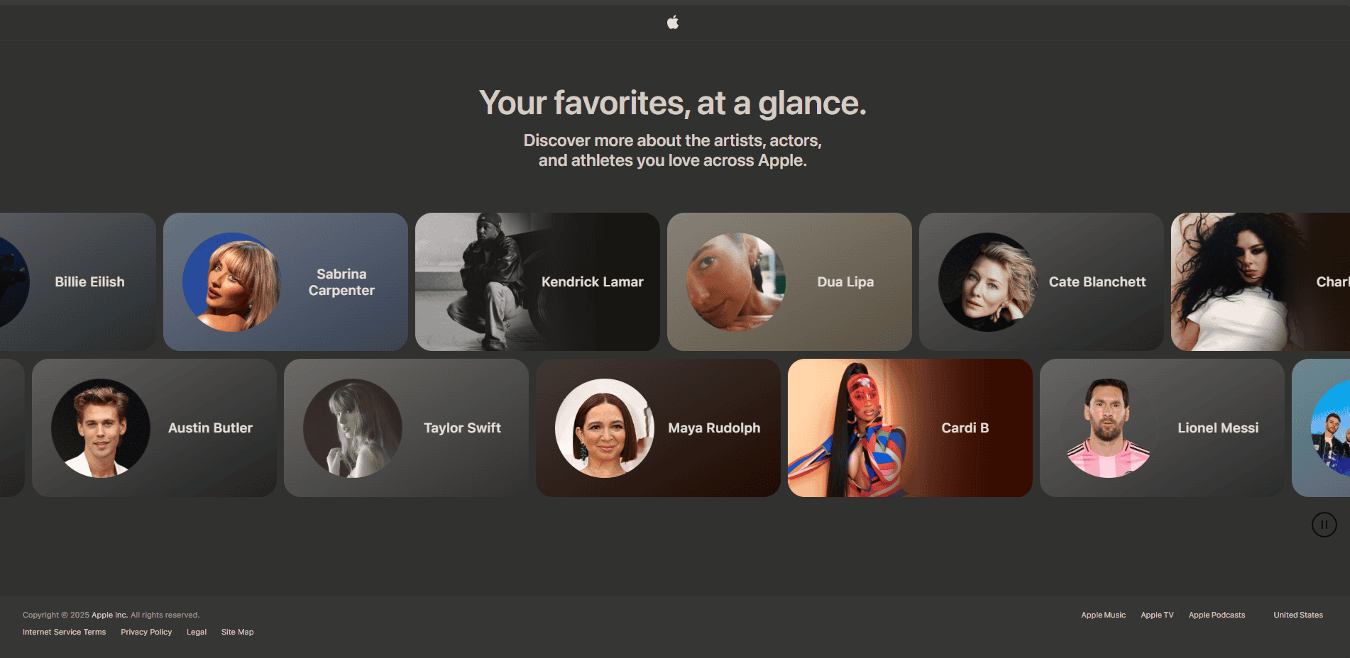 Apple’s Snapshot: A Unified Portal to Explore Music, Film, and Sports Icons