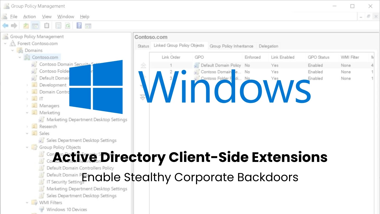 Exploiting Custom Active Directory Client-Side Extensions for Stealthy Corporate Backdoors