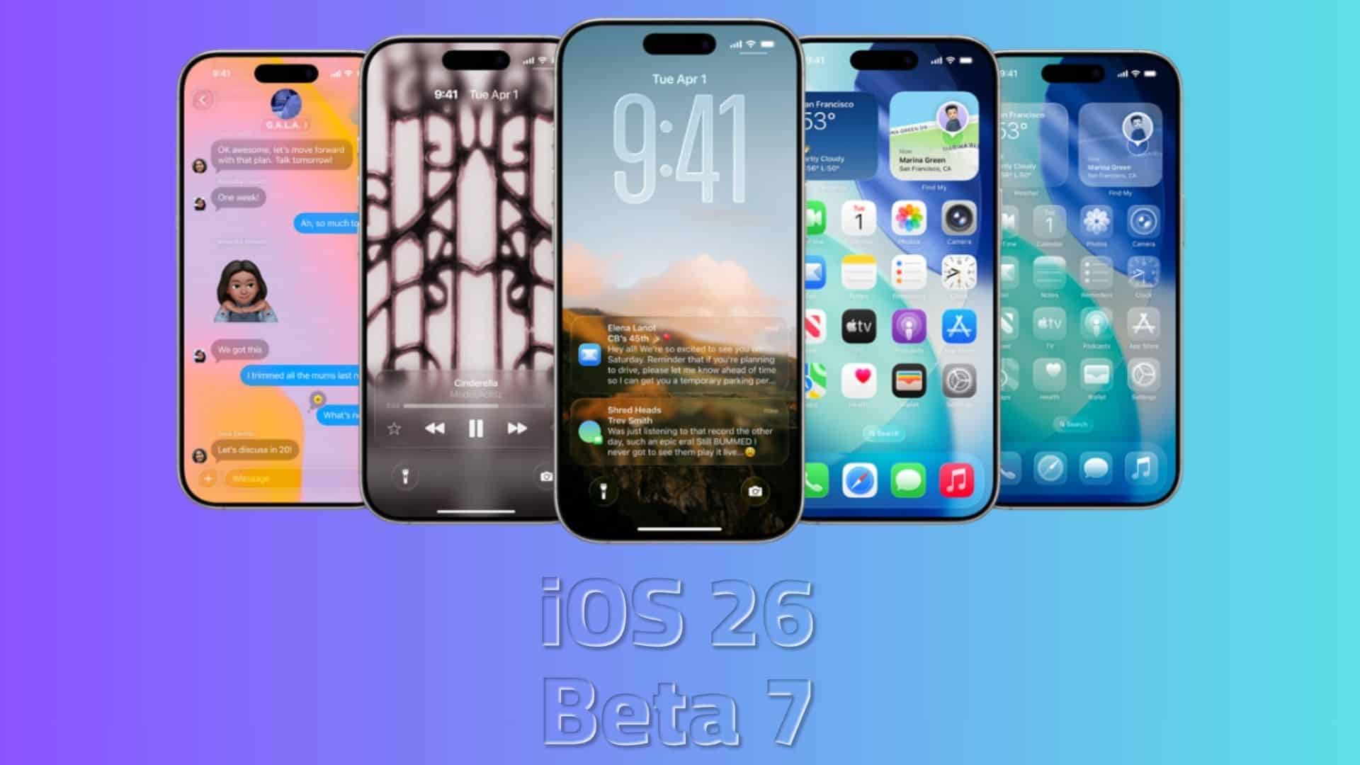 Apple Releases iOS 26 Developer Beta 7 Ahead of Public Launch