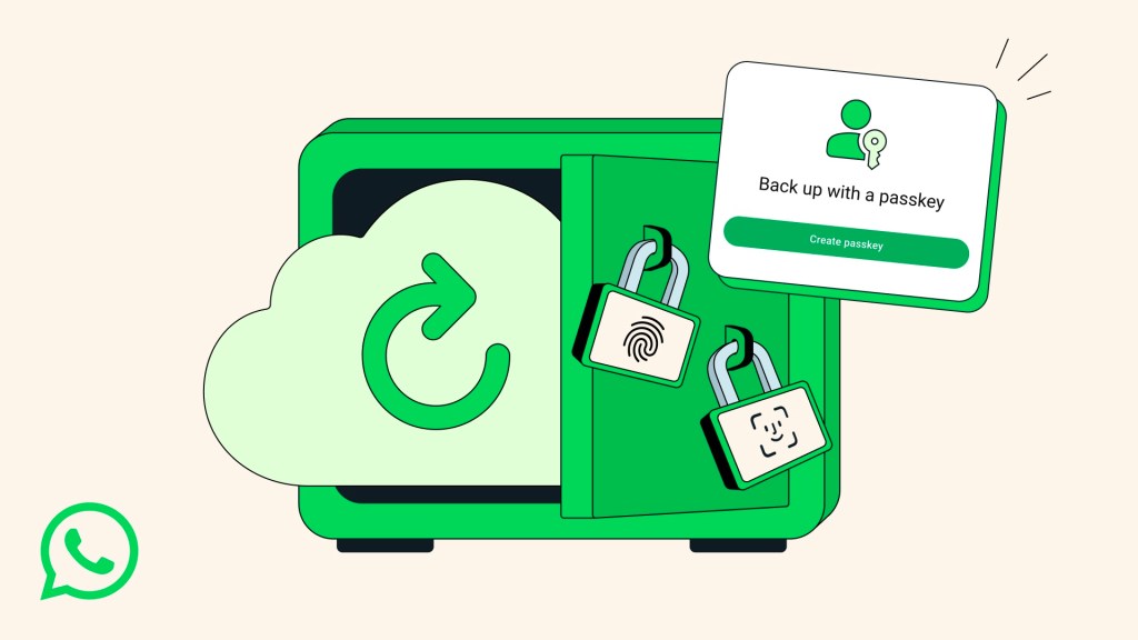WhatsApp Boosts Security with Passkey Protection for Encrypted Backups