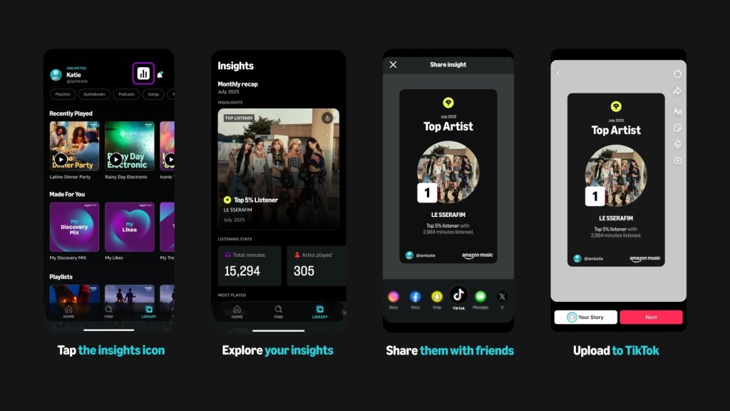 TikTok Integrates Amazon Music Sharing for Enhanced Social Music Experience