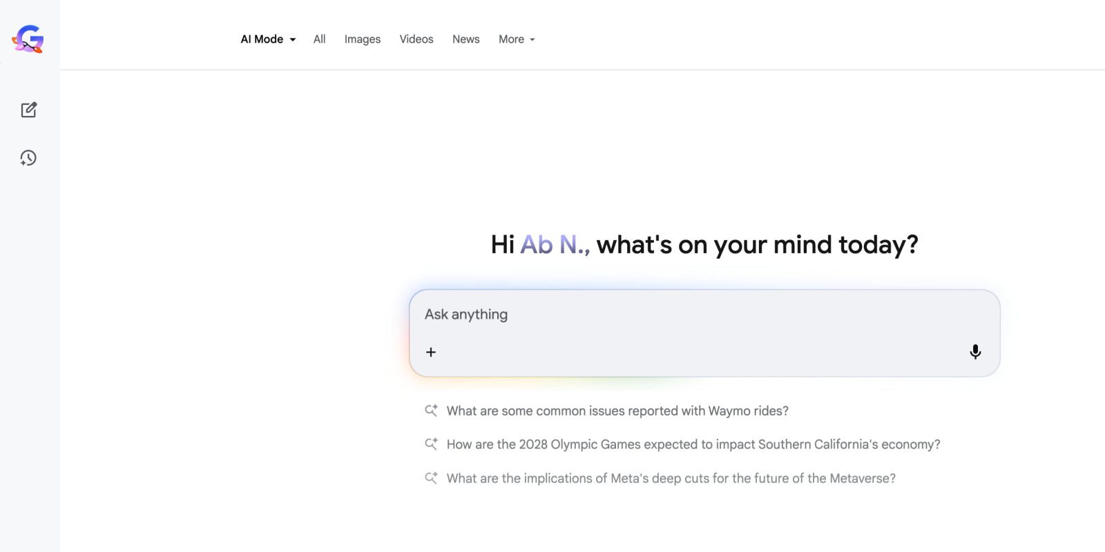 Google Upgrades AI Mode with Personalized Greetings and Advanced Model Options