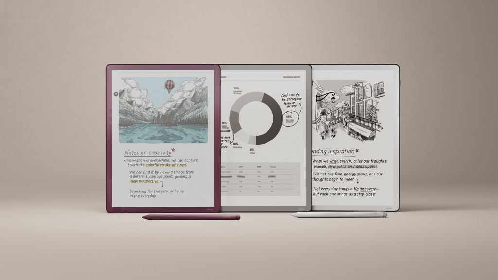 Amazon Unveils Kindle Scribe and Colorsoft, Revolutionizing E-Reading with AI Features and Artistic Tools