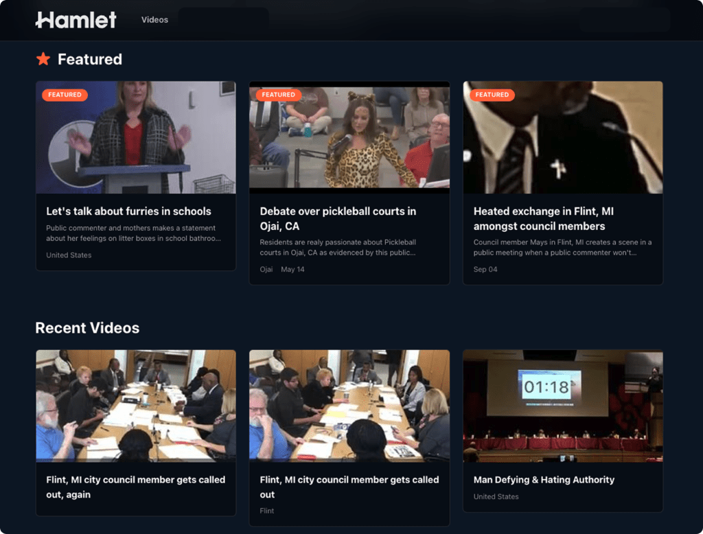 Hamlet TV Launches to Streamline Access to City Council Meetings via AI-Powered Platform