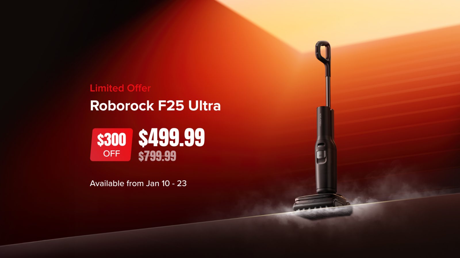 Roborock Offers $300 Off F25 Ultra Floor Cleaner, Limited-Time Deal