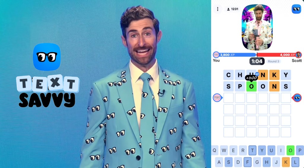 Scott Rogowsky Revives Mobile Game Shows with TextSavvy: Word Puzzles & Cash Prizes in Real-Time Competition