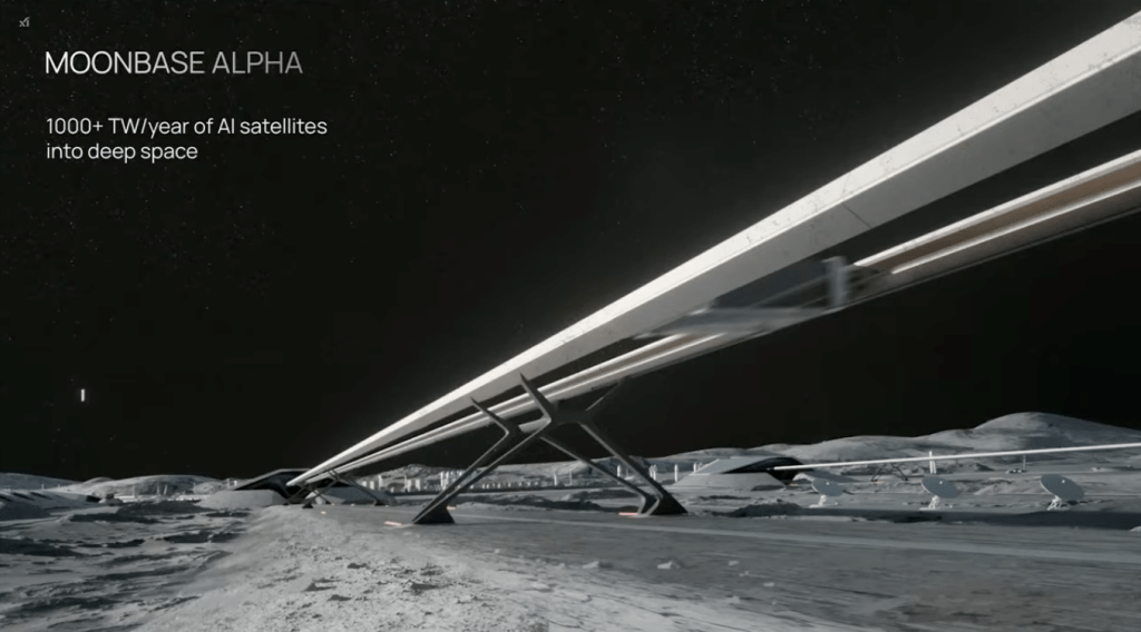 Elon Musk Announces Moonbase Alpha Plan to Propel AI and Space Exploration