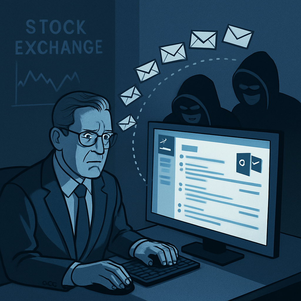 Stock Exchange Executive’s Outlook Account Breached for Five Months