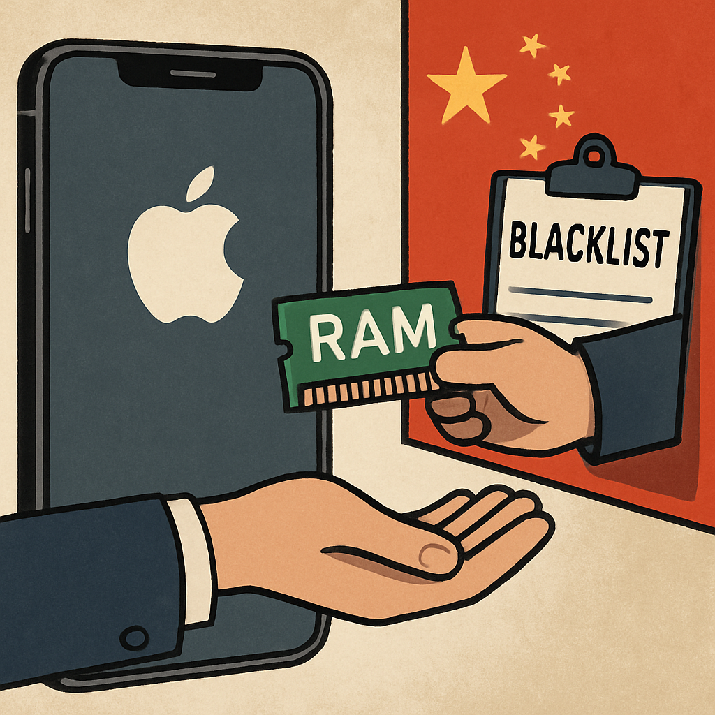 Apple Seeks Approval to Source RAM from Blacklisted Chinese Supplier