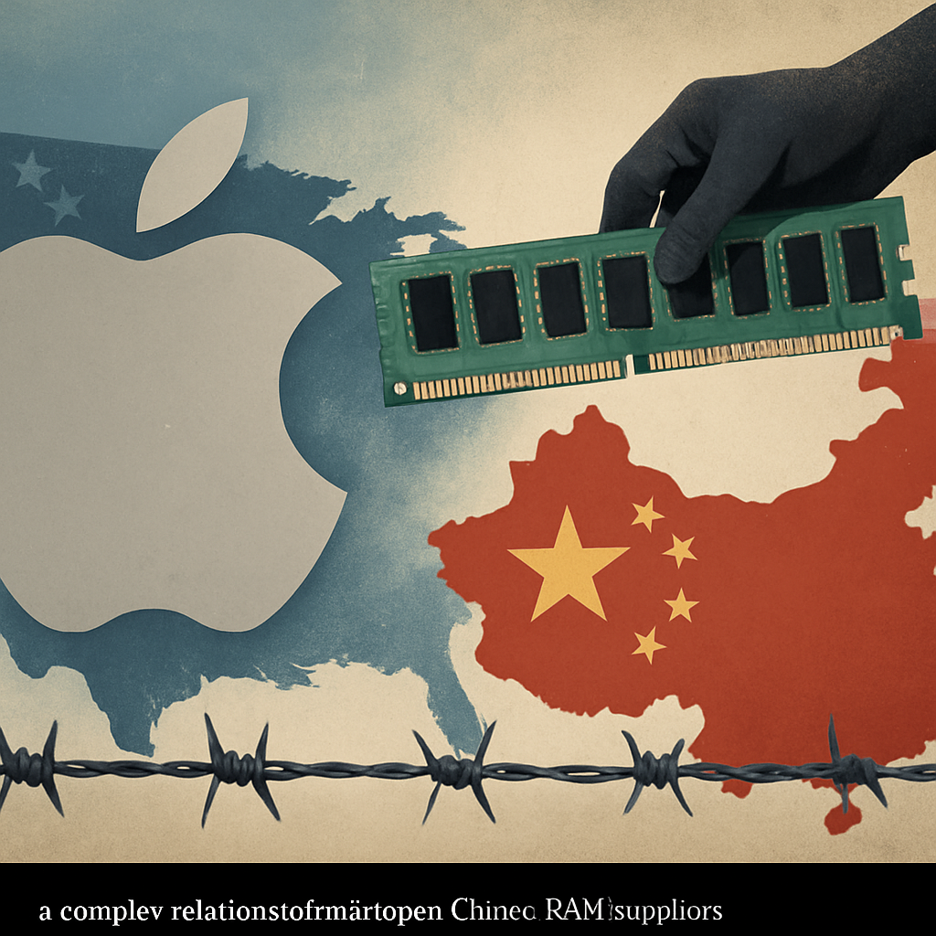 Apple Faces Hurdles in Sourcing Chinese RAM Amid U.S. Blacklist