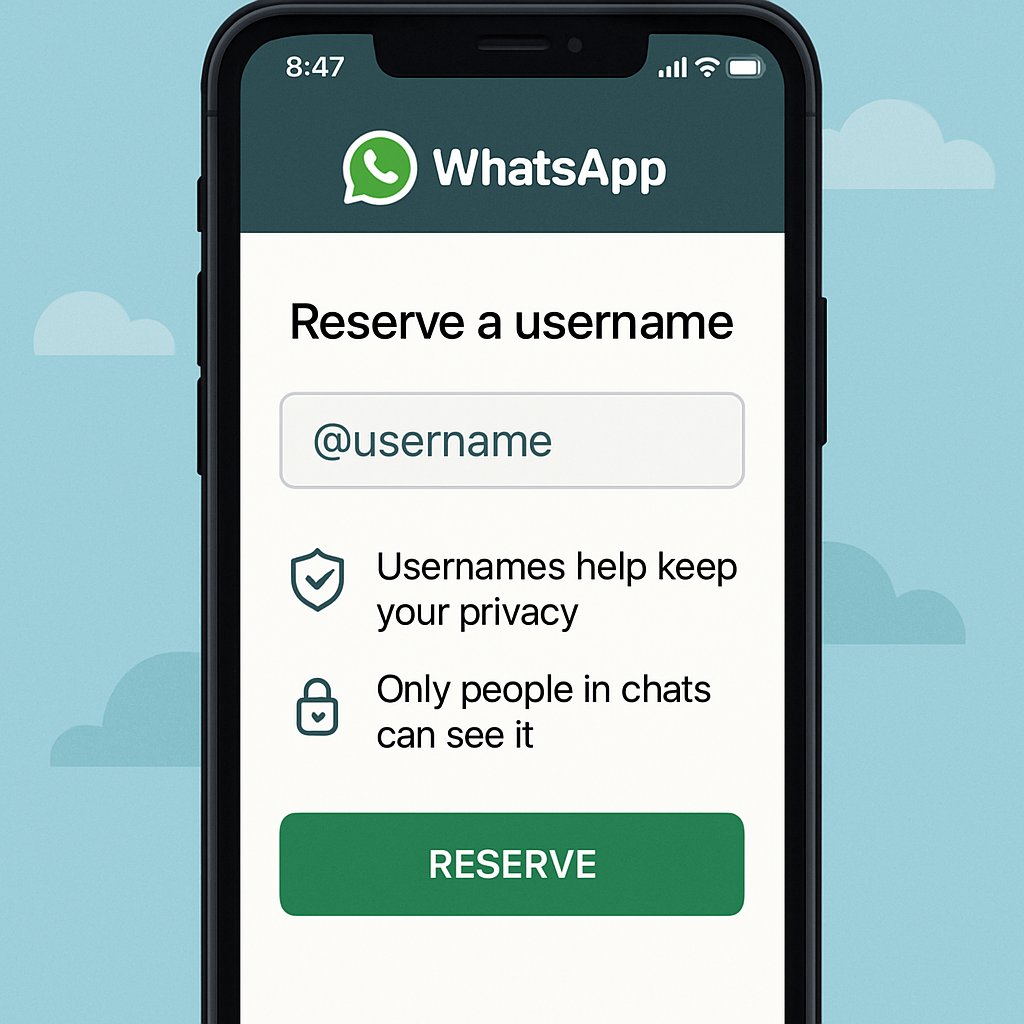 WhatsApp Introduces Username Reservations for Enhanced Privacy