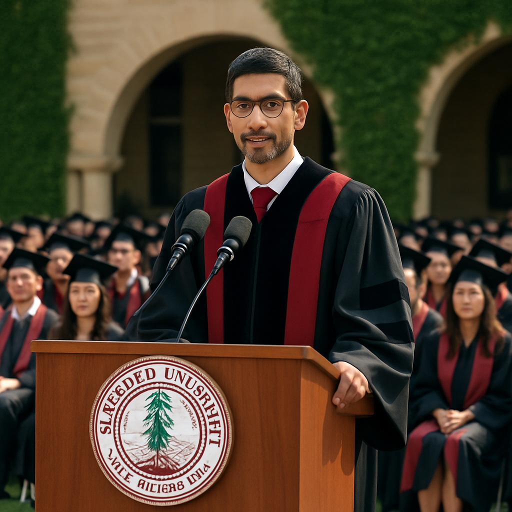 Sundar Pichai Emphasizes ‘California Optimism’ in Stanford Commencement Address