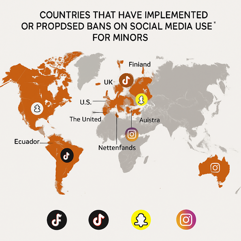 Global Surge in Bans on Children’s Social Media Use