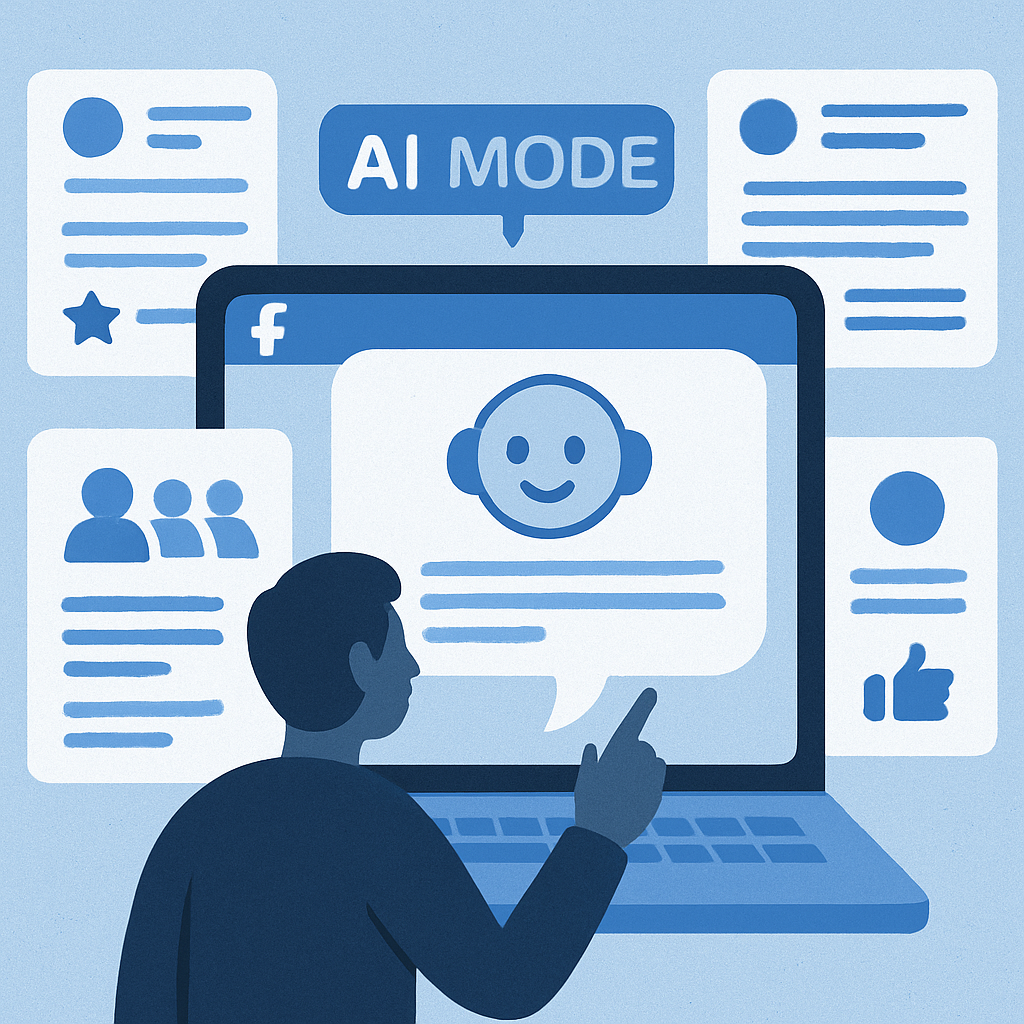 Meta Introduces ‘AI Mode’ on Facebook, Leveraging Public User Content