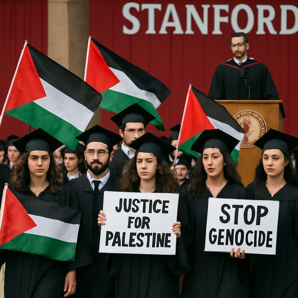 Stanford Graduates Protest Google CEO Over Controversial Contracts