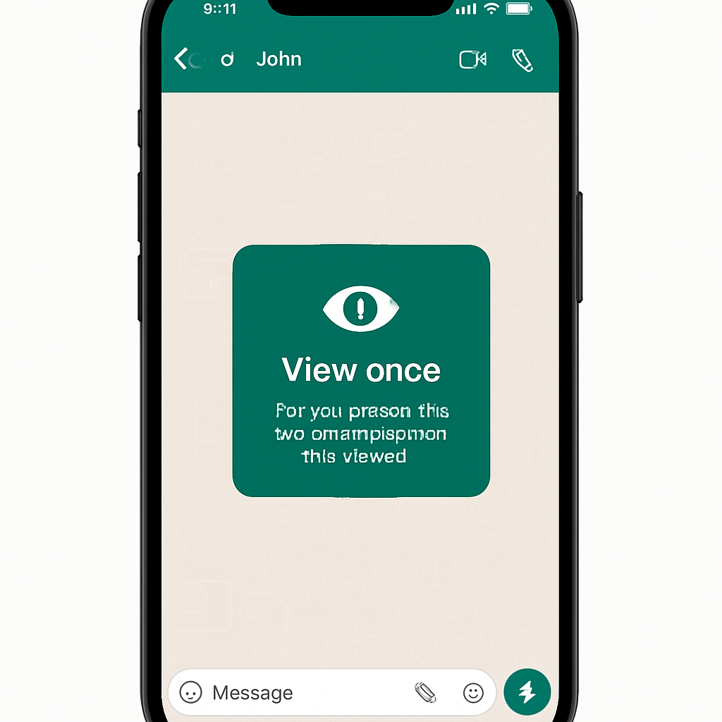 WhatsApp Testing ‘View Once’ Text Messages on iPhone