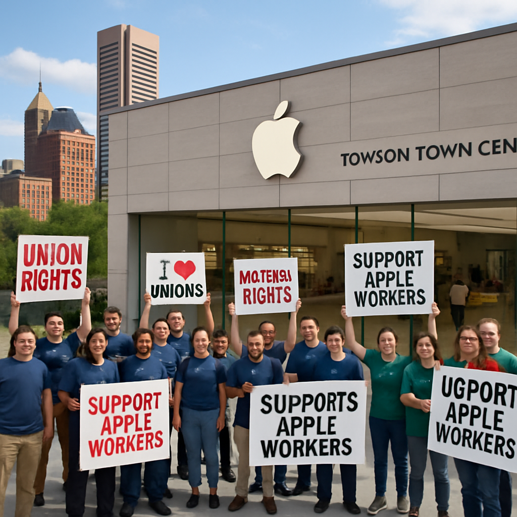 Baltimore Mayor Supports Apple Towson Workers Amid Store Closure