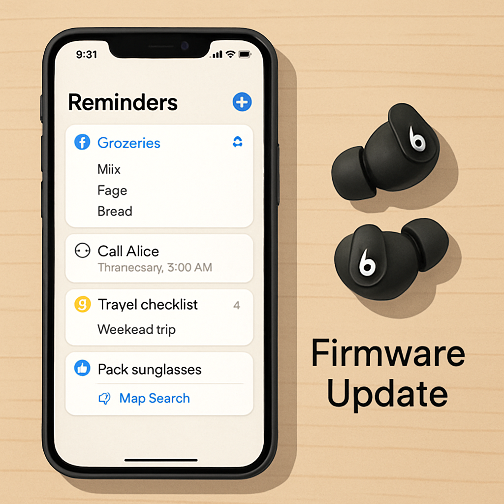 iOS 27 Enhances Reminders and Apple One; Beats Studio Buds Receive Security Update