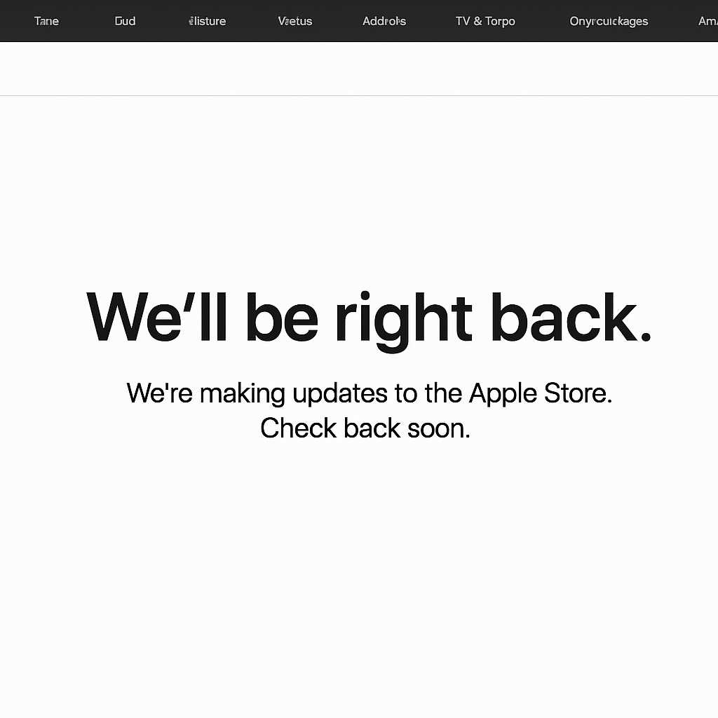 Apple’s Online Store Temporarily Unavailable Amid Speculation