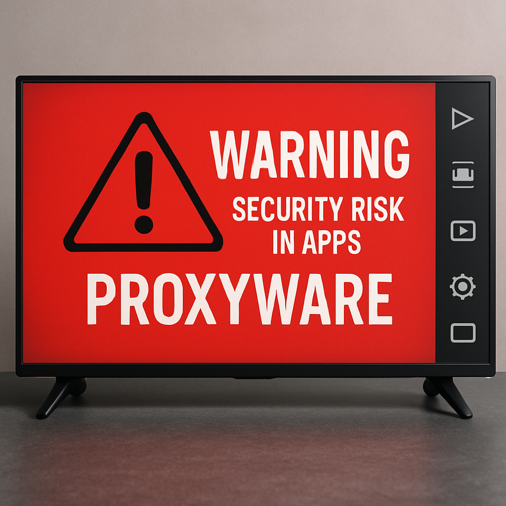 Smart TV Apps Exploited for Proxyware, Exposing Users to Security Risks