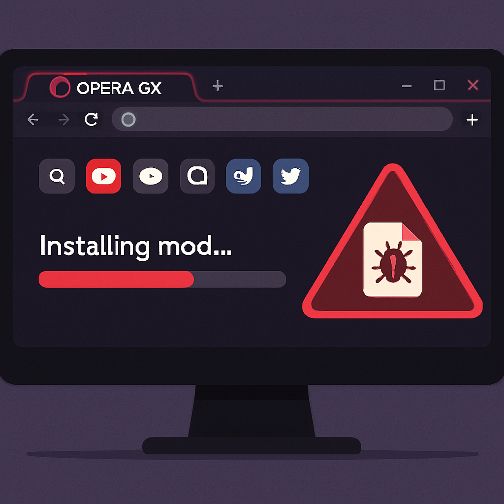 Opera GX Vulnerability Allowed Silent Mod Installation for Data Theft
