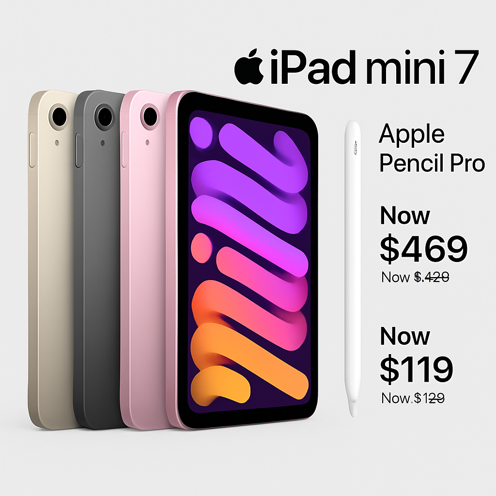 Amazon Offers Up to $130 Off Wi-Fi iPad Mini 7 Models