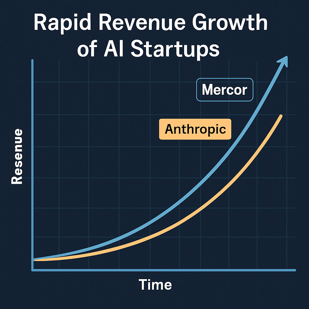 AI Startups Achieve Unprecedented Revenue Growth Milestones