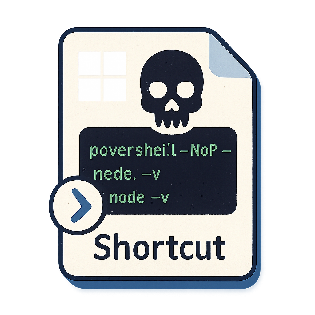 Malicious Windows Shortcuts Exploit PowerShell and Node.js for Remote Code Execution