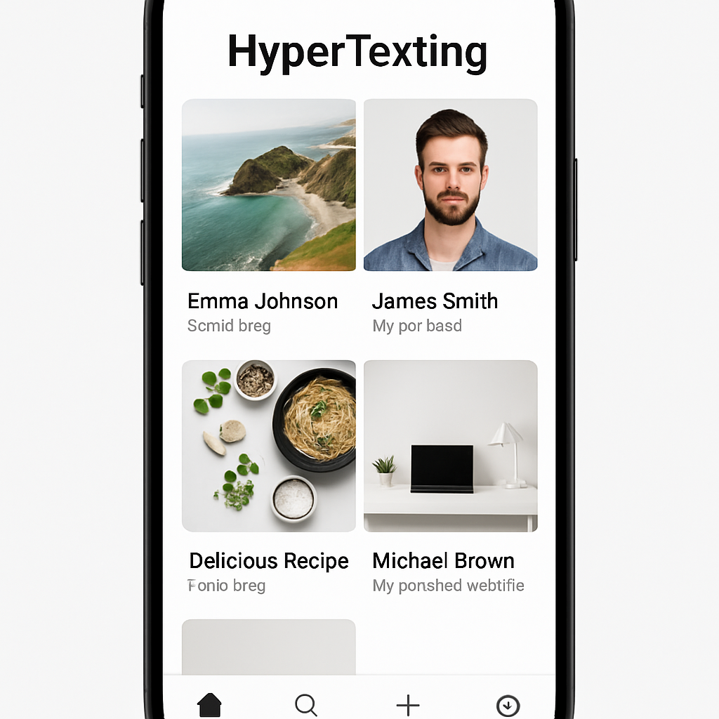 HyperTexting Transforms the Open Web into a Scrollable Social Feed