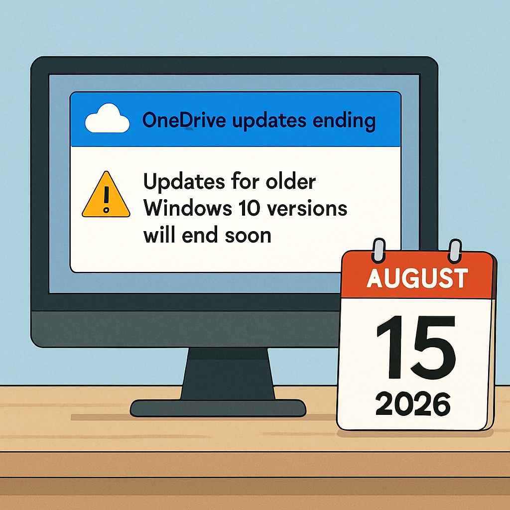 Microsoft to End OneDrive Updates for Older Windows 10 Versions