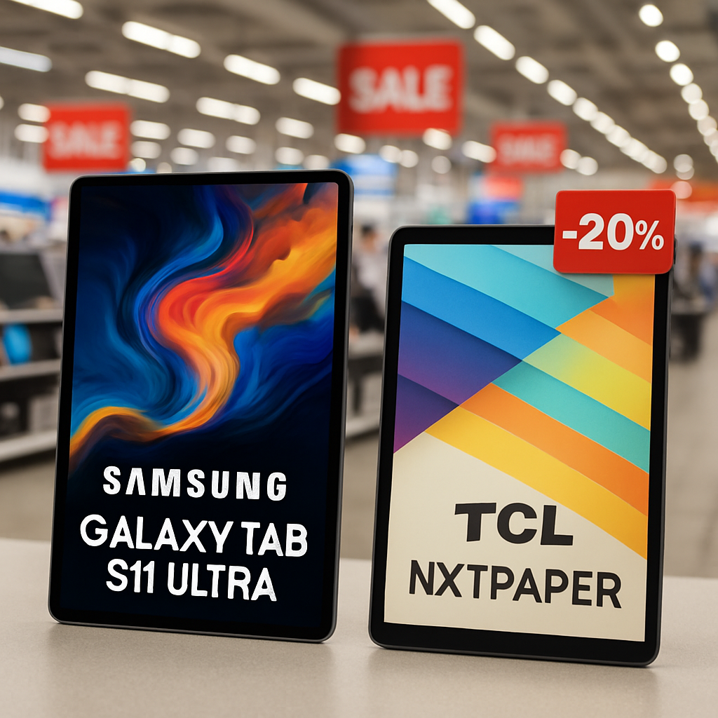 Major Tech Deals: Galaxy Tab S11 Ultra and TCL NXTPAPER Discounts