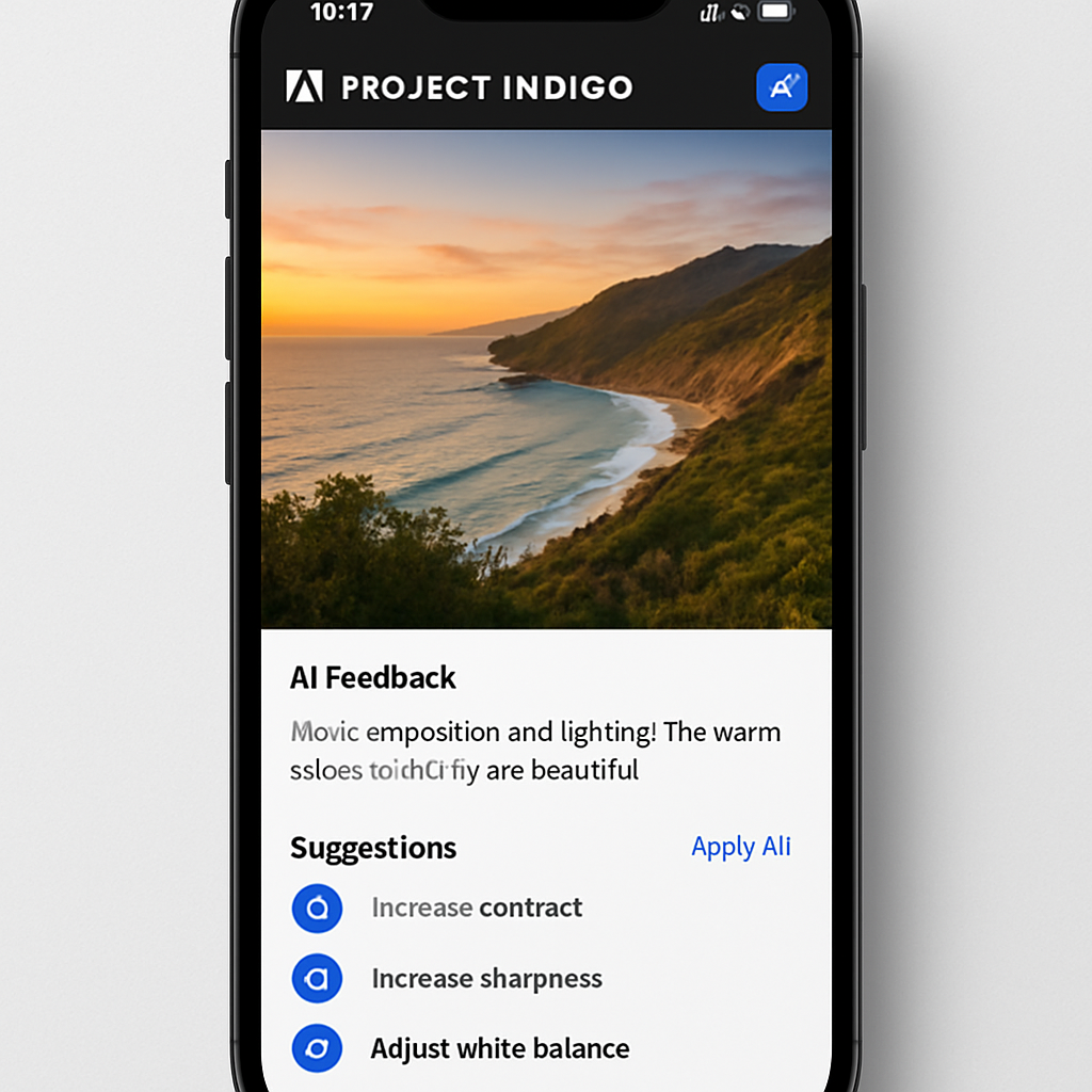 Adobe’s Project Indigo Introduces AI-Powered Photo Critique