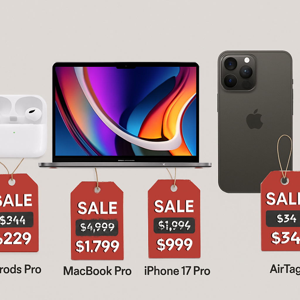 Major Discounts on AirPods Pro 3, MacBook Pro, iPhone 17 Pro, and More