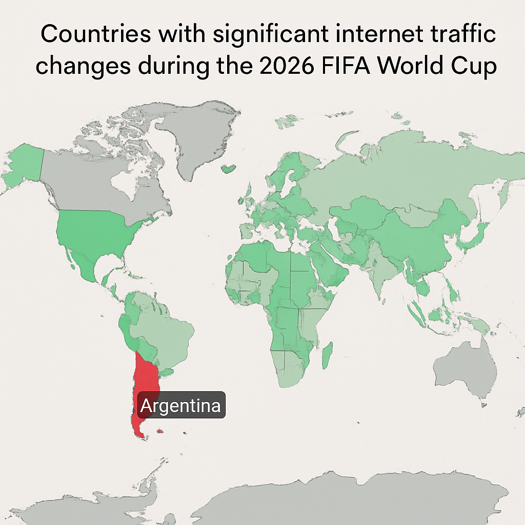 World Cup Matches Significantly Impact Global Internet Traffic