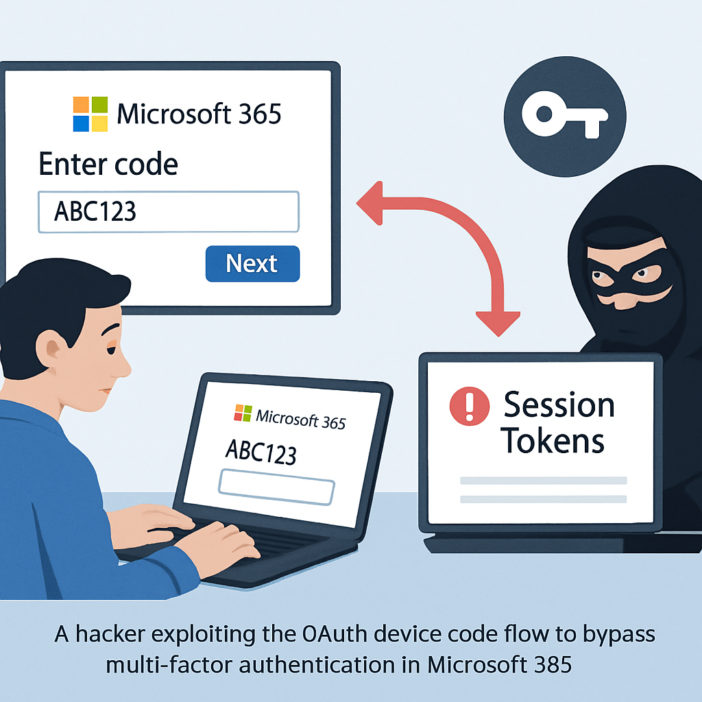 Hackers Exploit OAuth Device Code Flow to Bypass MFA in Microsoft 365