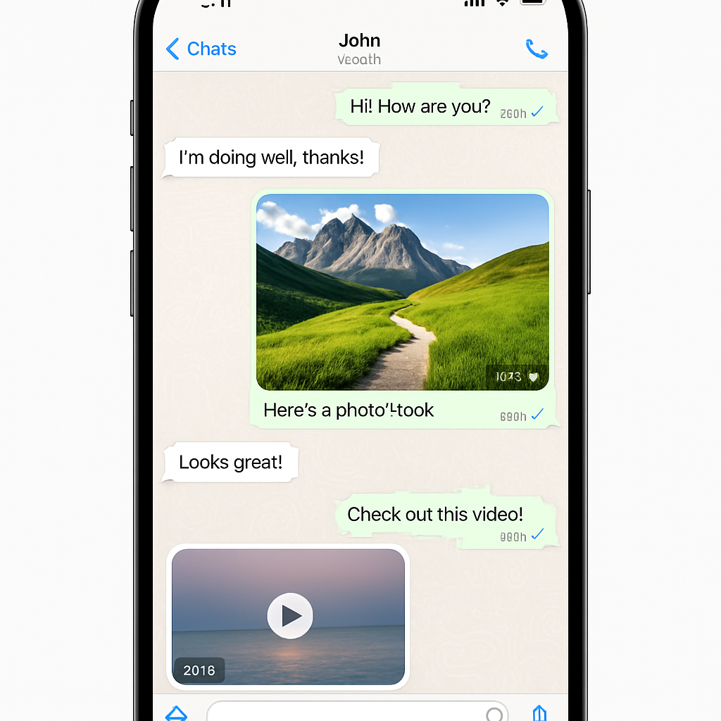 WhatsApp Tests Redesigned Message Bubbles on iOS