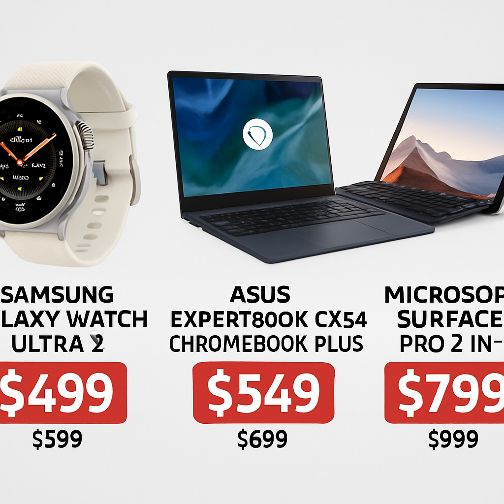 Top Tech Deals: Galaxy Watch Ultra 2, ExpertBook, Surface Pro