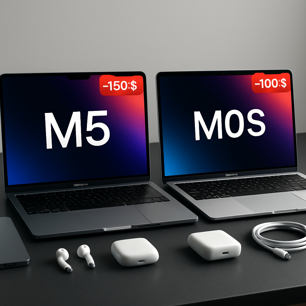 Major Discounts on M5 MacBook Pro, MacBook Air, AirPods, and More
