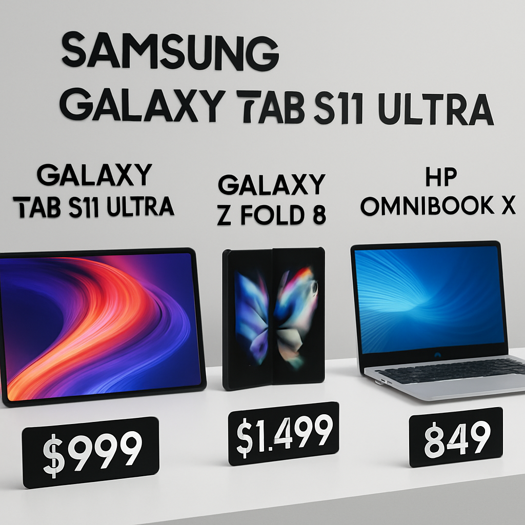 Major Discounts on Galaxy Tab S11 Ultra, Fold 8 Cases, and OmniBook X PC