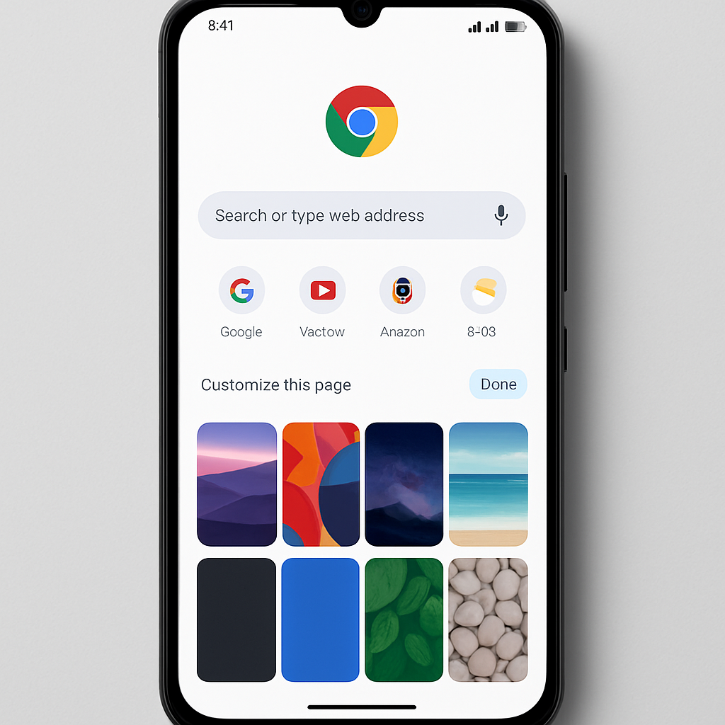 Chrome for Android Introduces Customizable New Tab Page Backgrounds