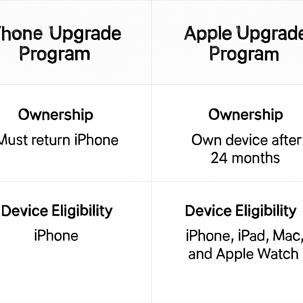 Apple Upgrade vs. iPhone Upgrade Program: Key Differences Explained
