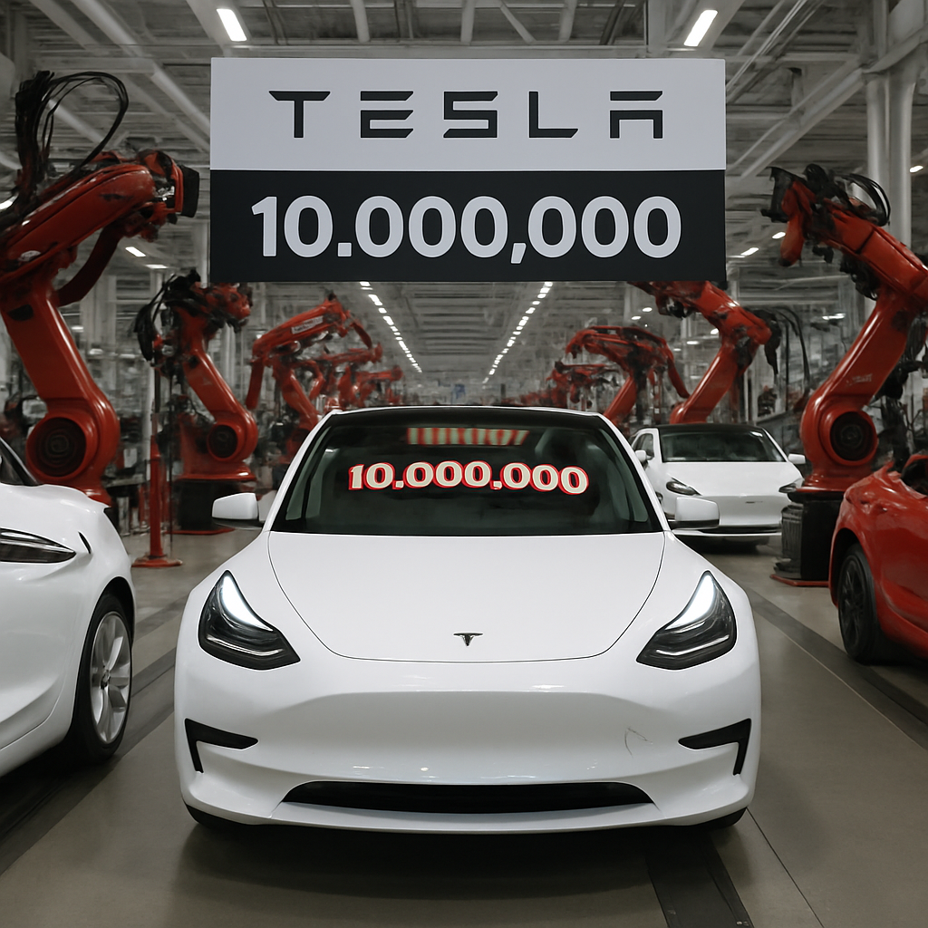 Tesla Produces Its 10 Millionth Electric Vehicle
