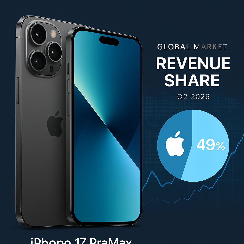 Apple Captures Record 49% of Global Smartphone Revenue in Q2 2026