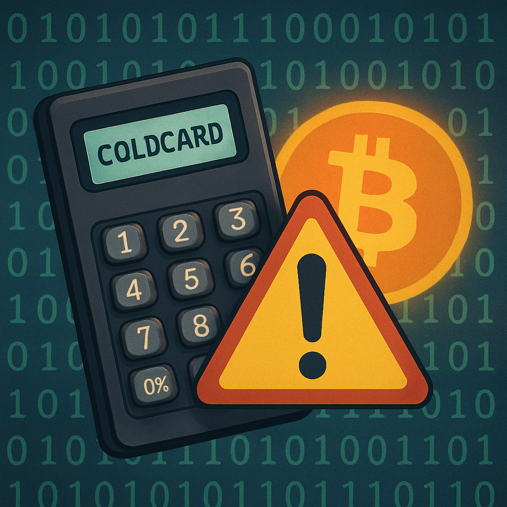 Coldcard Wallet Flaw Leads to $70M Bitcoin Theft in 41 Minutes