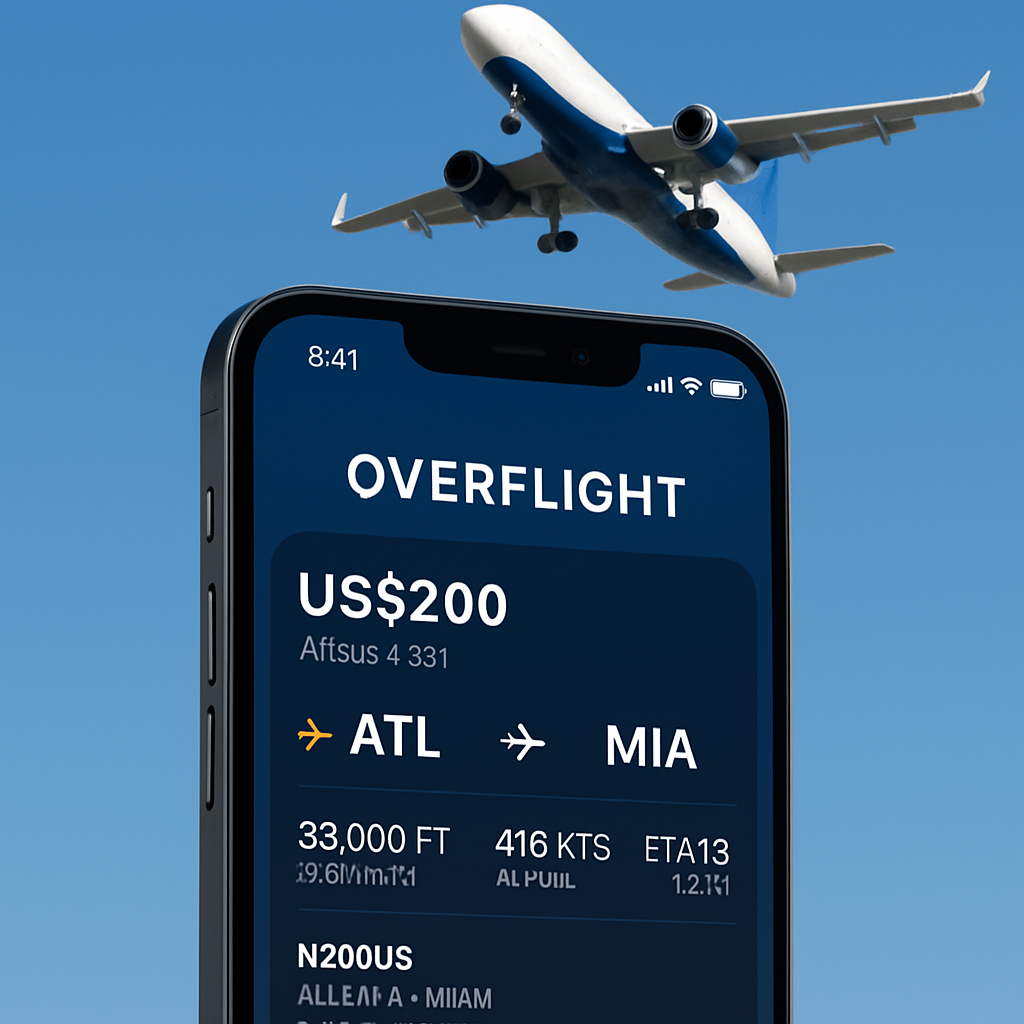 Overflight App Brings Real-Time Plane Tracking to iOS and Apple TV