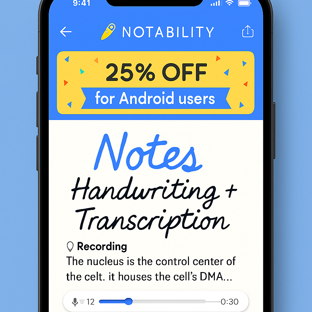 Notability App Now Available on Android with Launch Discount