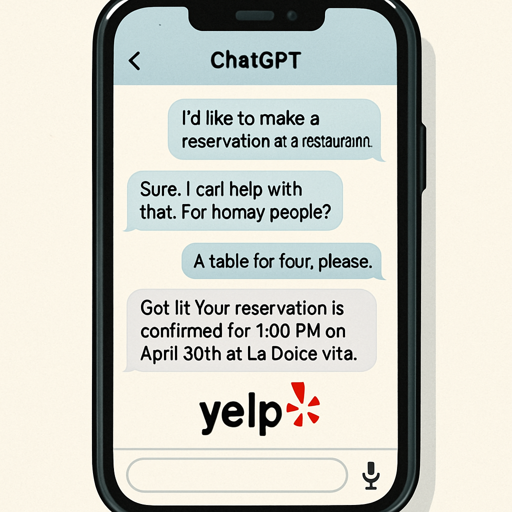ChatGPT Users Can Now Book Restaurant Reservations via Yelp