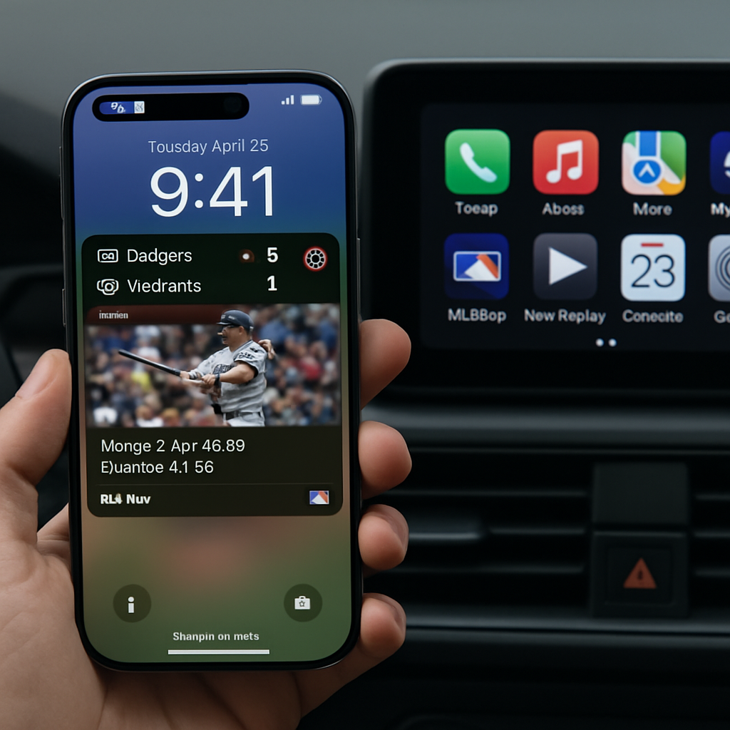 MLB iPhone App Enhances Fan Experience with CarPlay and Live Activities