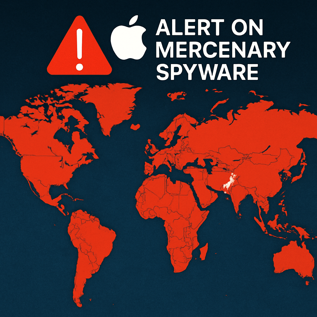 Apple Issues Global Alert on Mercenary Spyware Threats